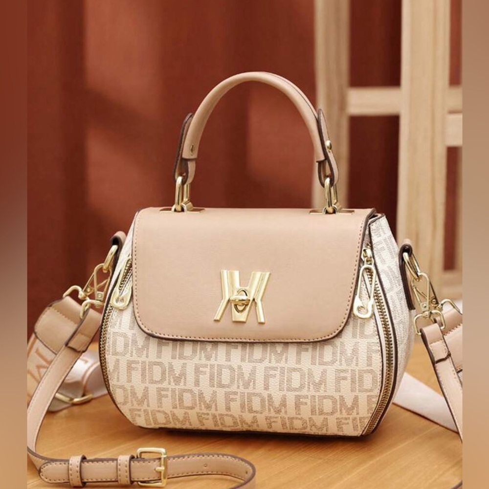 Crossbody bags Beige and Gold for women